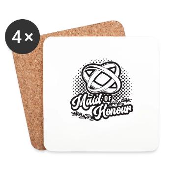 Maid Of Honour Bridal Wedding Party Maid Of Honors - Untersetzer (4er-Set) - Weiß - Vorne