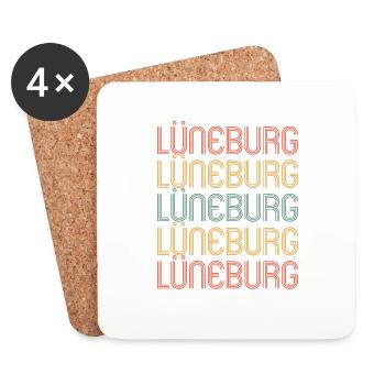 Lüneburgerin Lüneburger Lüneburg - Dessous de verre (lot de 4) - blanc - Devant
