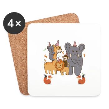 Four Ever Wild 53 - Untersetzer (4er-Set) - Weiß - Vorne