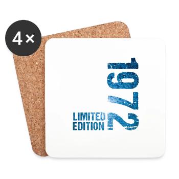 18 JAHRE 18. GEBURTSTAG LIMITED EDITION 1972 - Untersetzer (4er-Set) - Weiß - Vorne
