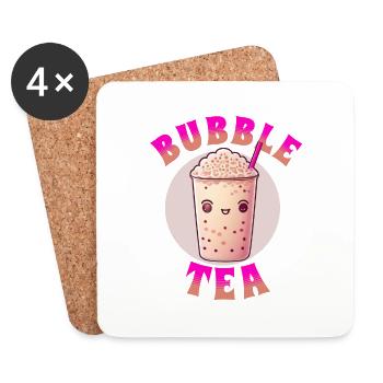 Bubble tea lover - Coasters (set of 4) - white - Front