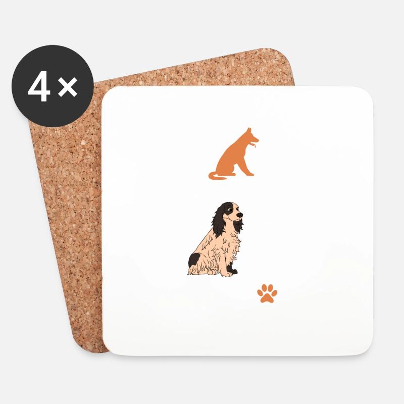 Life Is Too Short To Only Rescue One Dog - Untersetzer (4er-Set) - Weiß