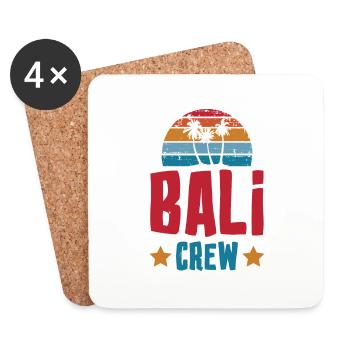 Équipage de Bali - Dessous de verre (lot de 4) - blanc - Devant