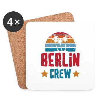 Équipage de Berlin - Dessous de verre (lot de 4) - blanc - Devant