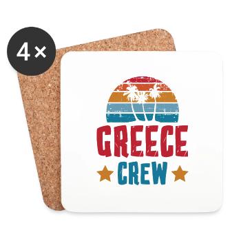 Greece Crew - Coasters (set of 4) - white - Front
