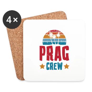 Prag Crew - Untersetzer (4er-Set) - Weiß - Vorne