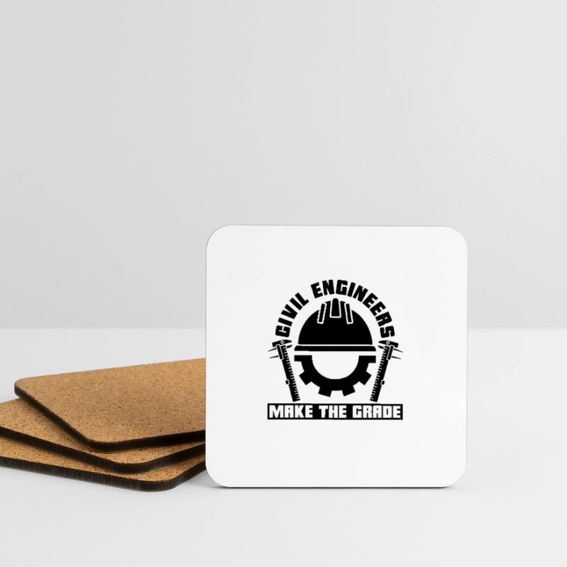Civil Engineers Make The Grade Project Engineer Coasters (set of 4)
