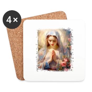 Heilige Maria Maria Madonna Mariana Jungfrau Maria Heilige - Untersetzer (4er-Set) - Weiß - Vorne
