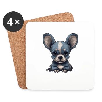 Chihuahua Maus | Lustiges Comic Motiv Film Hund - Untersetzer (4er-Set) - Weiß - Vorne