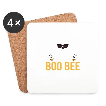Official Boo Bee Inspector Halloween Humor Lust - Coasters (set of 4) - white - Front
