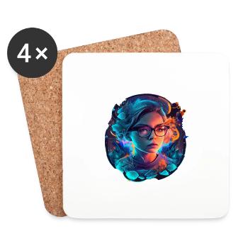 Glow Therapist 5 - Coasters (set of 4) - white - Front