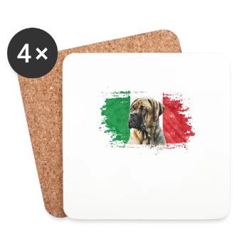 Cane Corso Dad - Coasters (set of 4) - white - Front