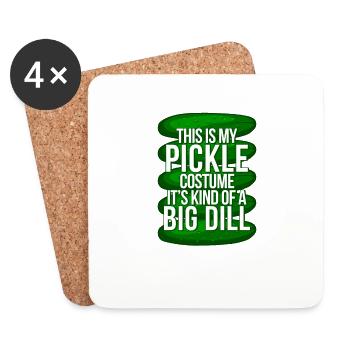 This is my cucumber costume It's kind of a big one - Coasters (set of 4) - white - Front