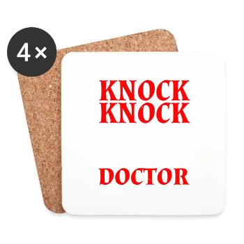 Knock Knock Who's There Doctor 12 - Untersetzer (4er-Set) - Weiß - Vorne