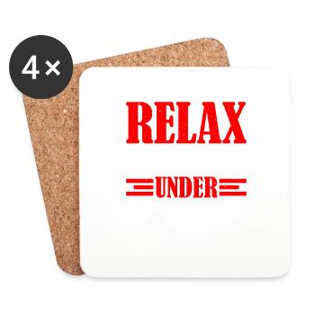 Relax, Nothing Is Under Control 33 - Coasters (set of 4) - white - Front