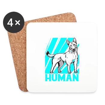 Seeing Eye Human 28 - Coasters (set of 4) - white - Front