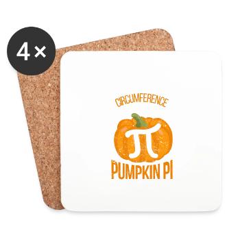 Pumpkin Pie Math Funny Halloween Party Thanks - Coasters (set of 4) - white - Front