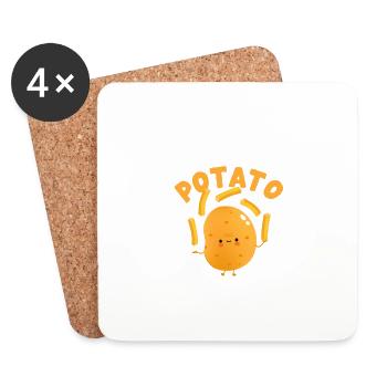 This is my human costume I really am - Coasters (set of 4) - white - Front