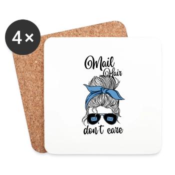 Postman Postman Postman Postman - Coasters (set of 4) - white - Front