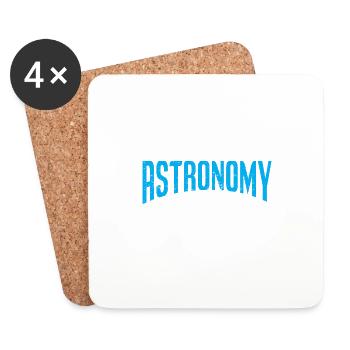 Astronomer Gift Astrology Telescope Astronomy - Coasters (set of 4) - white - Front