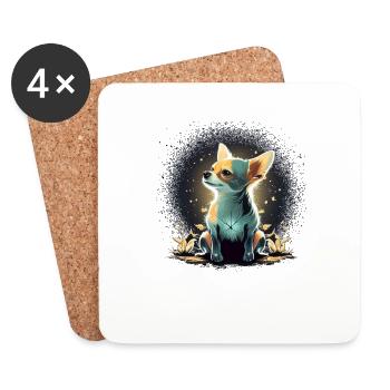 Chihuahua | Puppy Mom Funny Dog Cute Beautiful - Coasters (set of 4) - white - Front