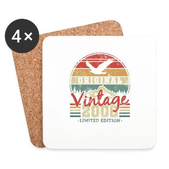 2006 Vintage Birthday Gift - Coasters (set of 4) - white - Front