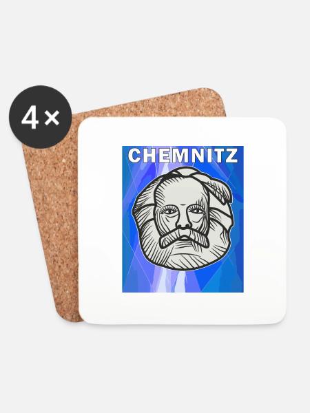 CHEMNITZ - Untersetzer (4er-Set) - Weiß