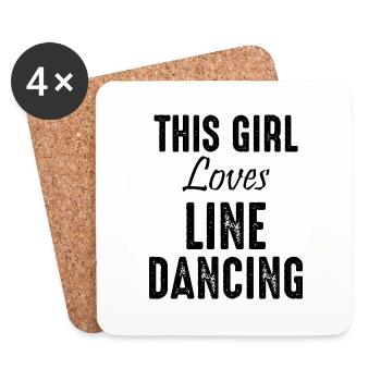 Danse Musique de danse - Dessous de verre (lot de 4) - blanc - Devant