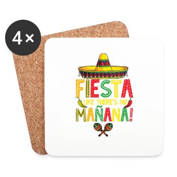 5 De Mayo Cinco De Mayo Cinco De Mayo Lehrer Gesch - Untersetzer (4er-Set) - Weiß - Vorne