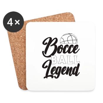 Bocce Ball Legend Boules Petanque Bocce Player - Untersetzer (4er-Set) - Weiß - Vorne