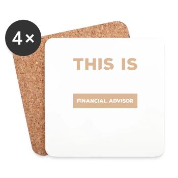 This Is What A Great Financial Advisor Looks Like - Coasters (set of 4) - white - Front
