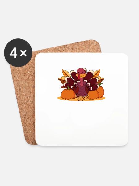 Lotus Pose Yoga Lover Türkei Yogi Lustige Thanks - Untersetzer (4er-Set) - Weiß