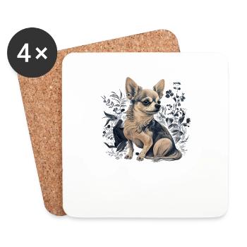Chihuahua | Puppy Mom Funny Dog Cute Beautiful - Coasters (set of 4) - white - Front