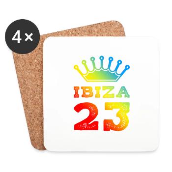 Ibiza 23 Trikot 2023 - Untersetzer (4er-Set) - Weiß - Vorne