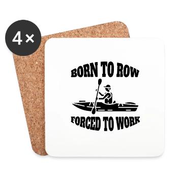 Aviron Équipe Aviron Club d’aviron Aviron - Dessous de verre (lot de 4) - blanc - Devant