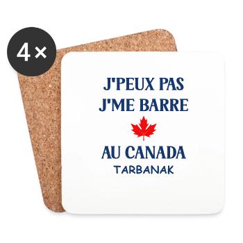 canada - Dessous de verre (lot de 4) - blanc - Devant