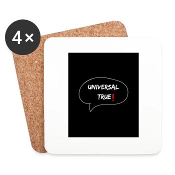 Universal True - Untersetzer (4er-Set) - Weiß - Vorne