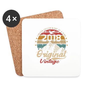 Original Vintage 2018 Limited Edition 2018 - Coasters (set of 4) - white - Front
