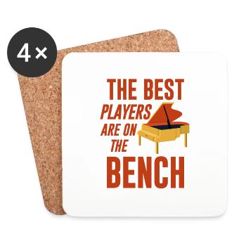 The Best Players Are On The Bench 2 - Coasters (set of 4) - white - Front