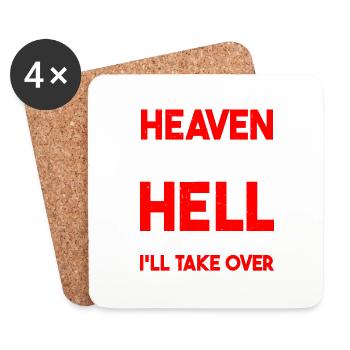 Heaven Doesn't Want Me And Hell Is Afraid - Untersetzer (4er-Set) - Weiß - Vorne