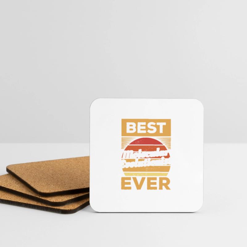 Vintage Best Molecular Evolutionist Ever Evolution Coasters (set of 4)