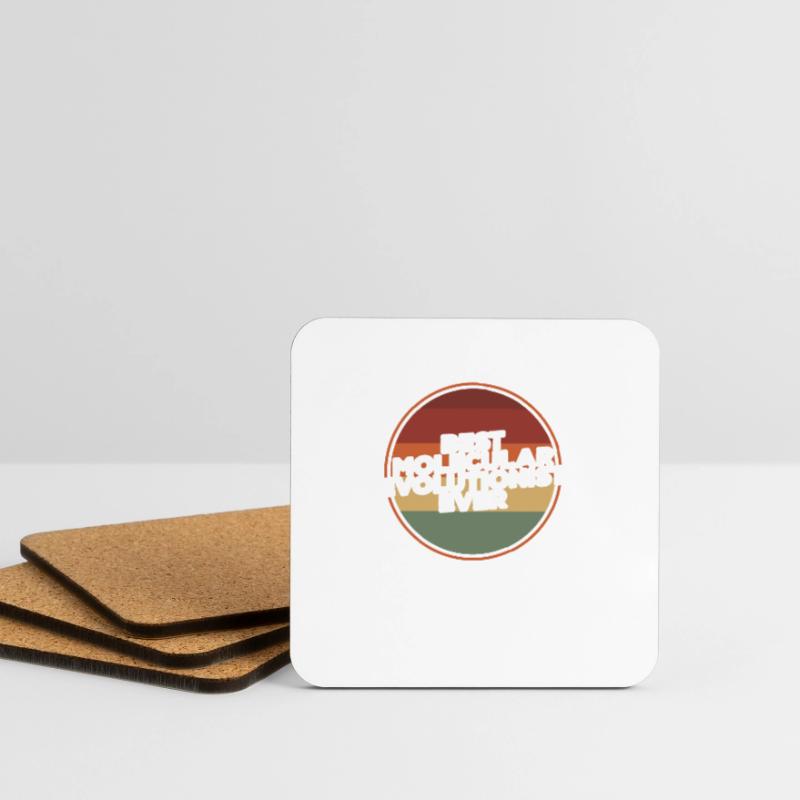 Vintage Best Molecular Evolutionist Ever Evolution Coasters (set of 4)
