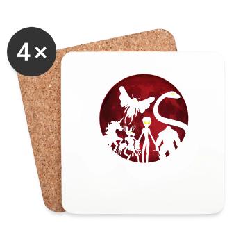 Cryptozoology Cryptids Crew - Untersetzer (4er-Set) - Weiß - Vorne