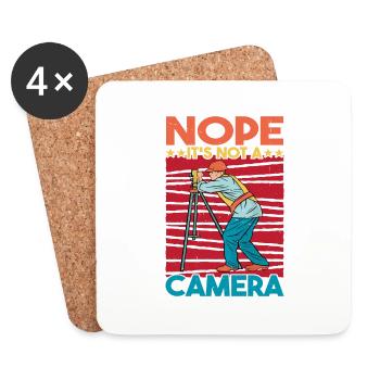 Nope, It's Not A Camera - Untersetzer (4er-Set) - Weiß - Vorne