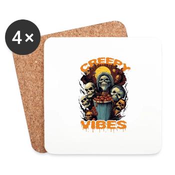Spooky mood of Halloween - Coasters (set of 4) - white - Front