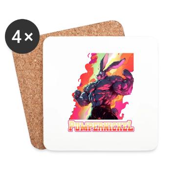 Pumpernickel Bodybuilding Weight Training Fitness Memes - Coasters (set of 4) - white - Front