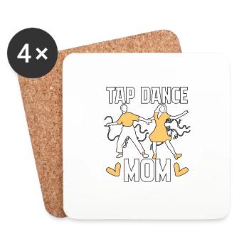Tap Dance Mom Stepptanz für Stepptänzer - Untersetzer (4er-Set) - Weiß - Vorne