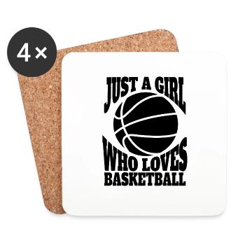 Basketball Basketballteam Basketballspieler - Untersetzer (4er-Set) - Weiß - Vorne