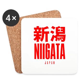 Niigata, Japan, Japanese - Coasters (set of 4) - white - Front