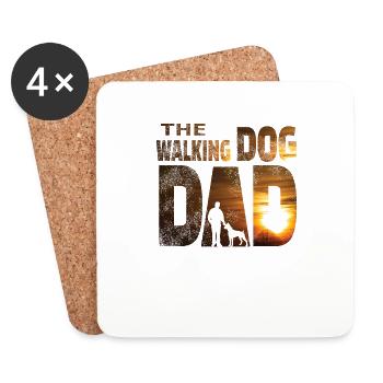 Dog Boxer Dog Owner Idée cadeau - Dessous de verre (lot de 4) - blanc - Devant